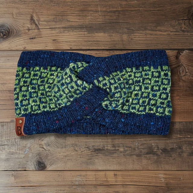 Soft Merino Wool Handmade Headband (Colour: Jolly Rancher)