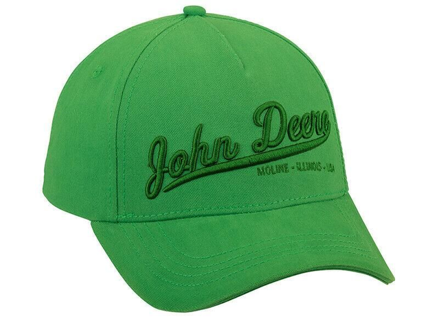 JOHN DEERE Cap Herren 3D Schriftzug Grün