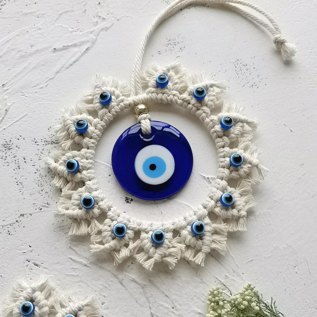 Makramee Hänger Nazar-Amulett