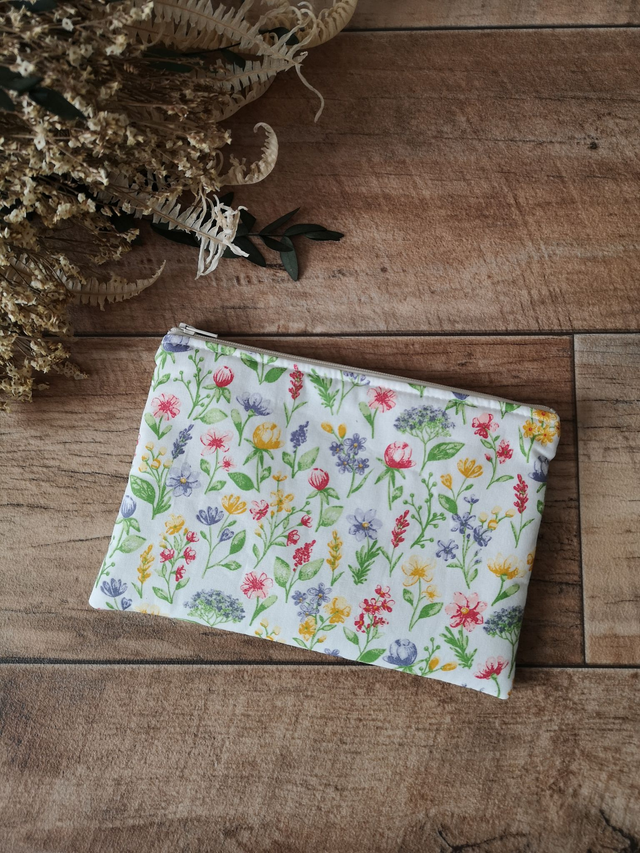 Pochette plate fleurs des champs