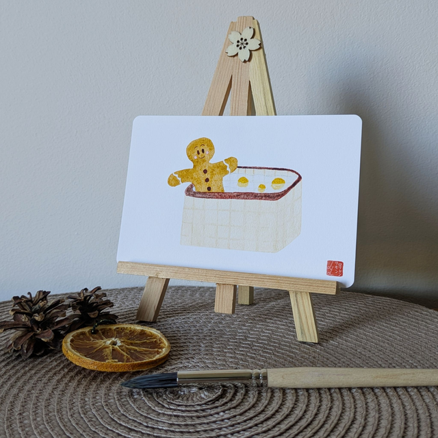 Bonhomme de pain d'épice au sentô yuzu - tirages d'art multiformats