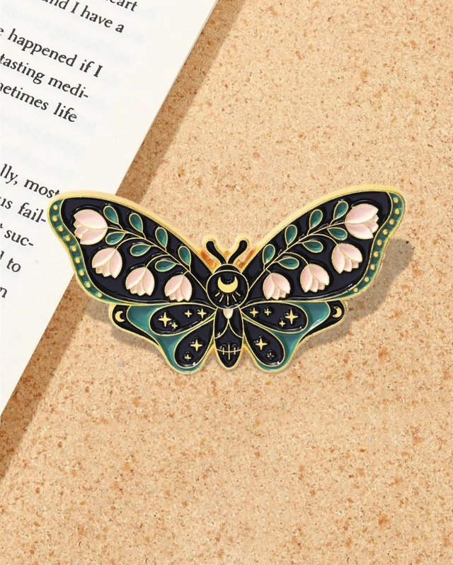Luna Moth Pin Badge