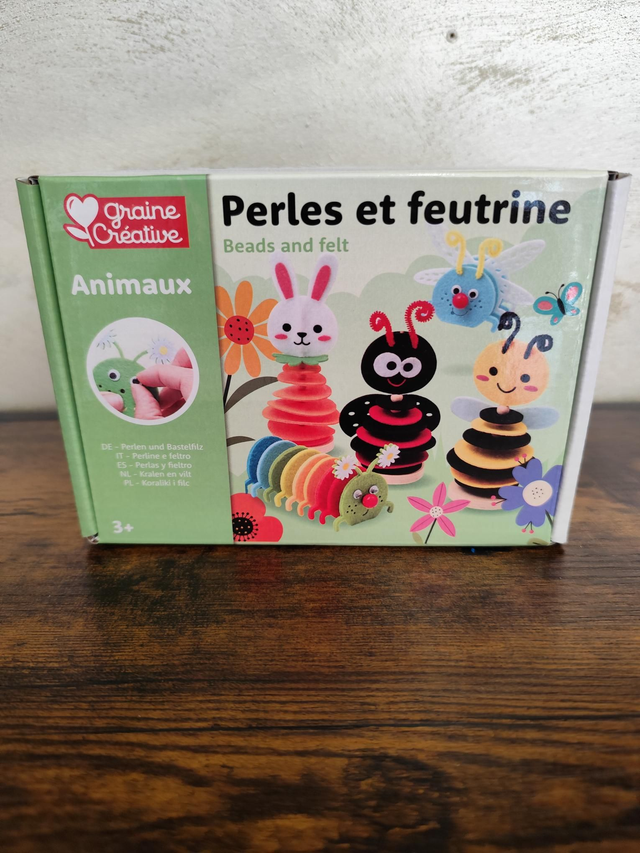Perles et feutrine animaux