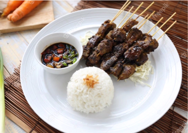 Nasi Sate Kambing Schotel