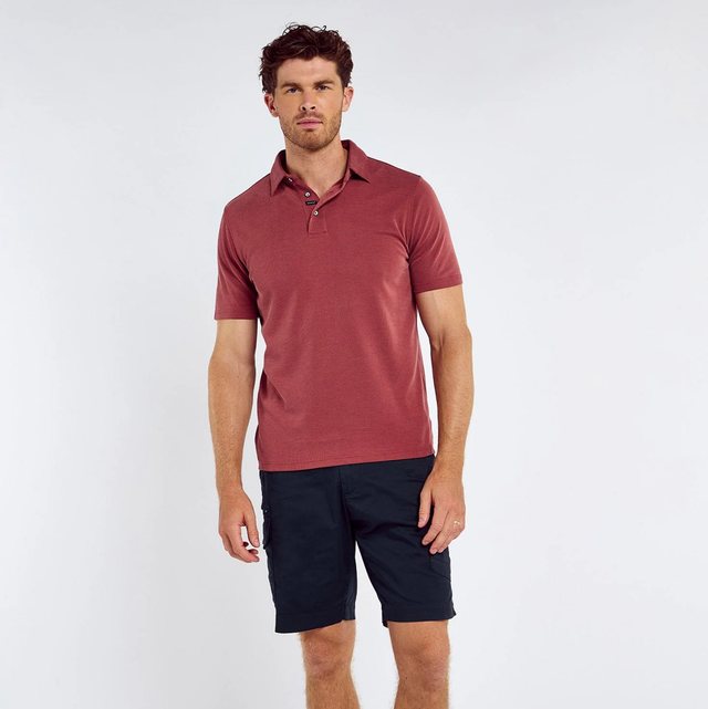 Dubarry Gilligan Heren Tencel™ Modal Poloshirt - Wine