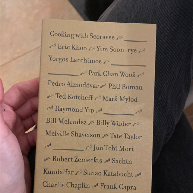 cooking with scorsese vol 4