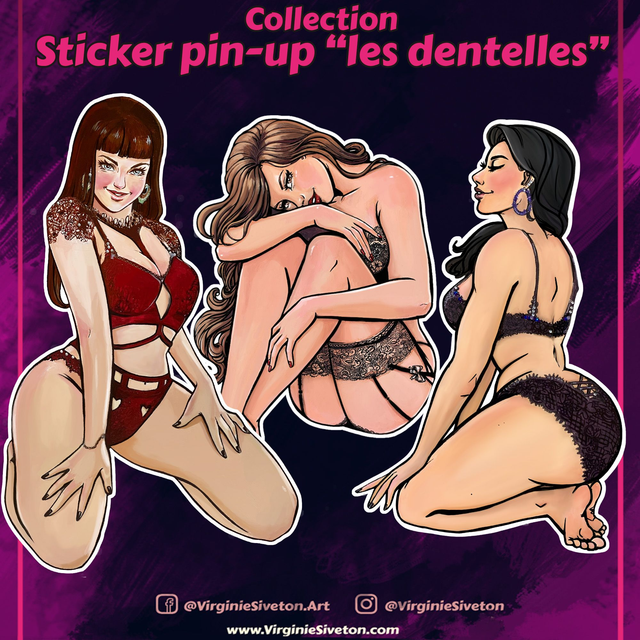 Sticker en dentelle
