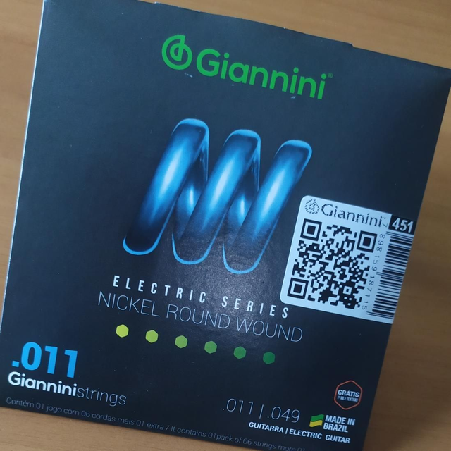 Encordoamento Guitarra 011 Giannini 