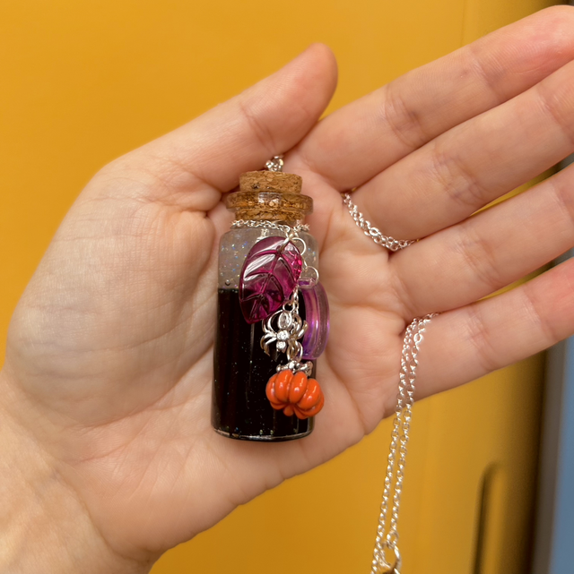 Potion Bottle Statement Necklace 
