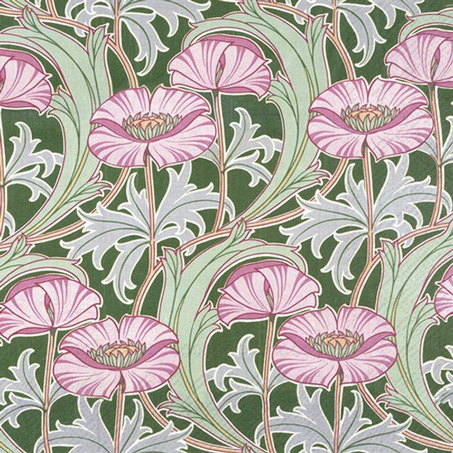 Servilleta de papel lunch flores 