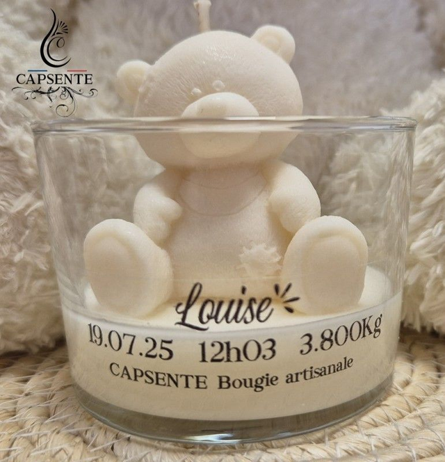 Bougie naissance personnalisée