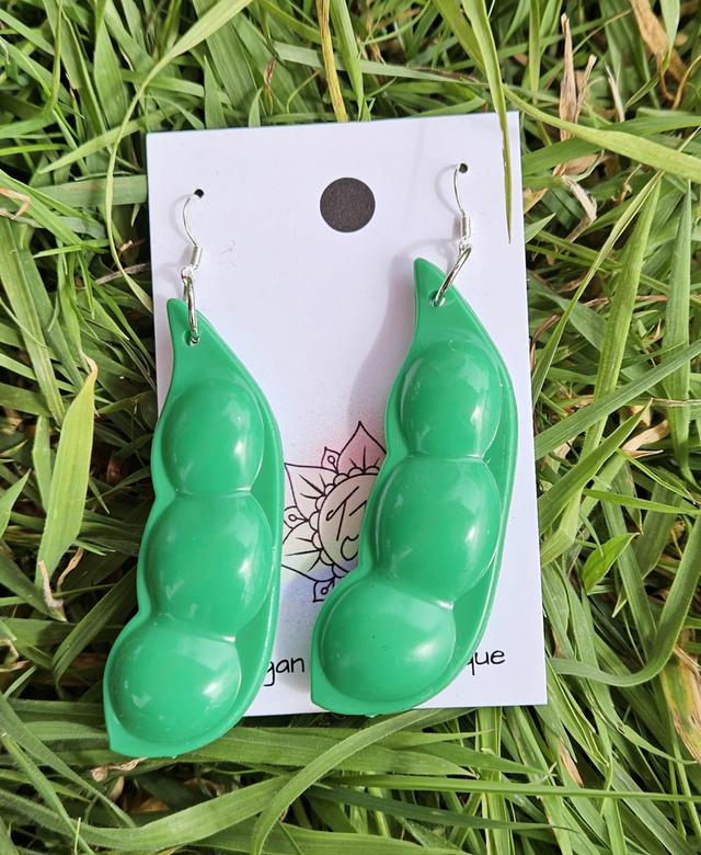 Pea Pod Fidget Earrings 