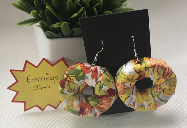 Mixed Dangling Fabric Earrings-MFE17