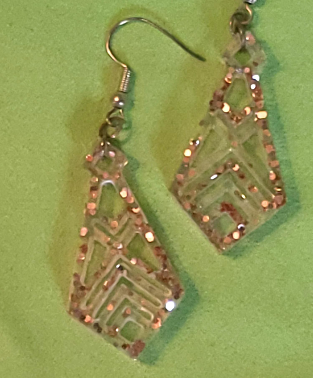 Boucles d'oreilles pailleté 
