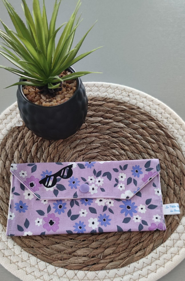 Étui à lunettes violet 