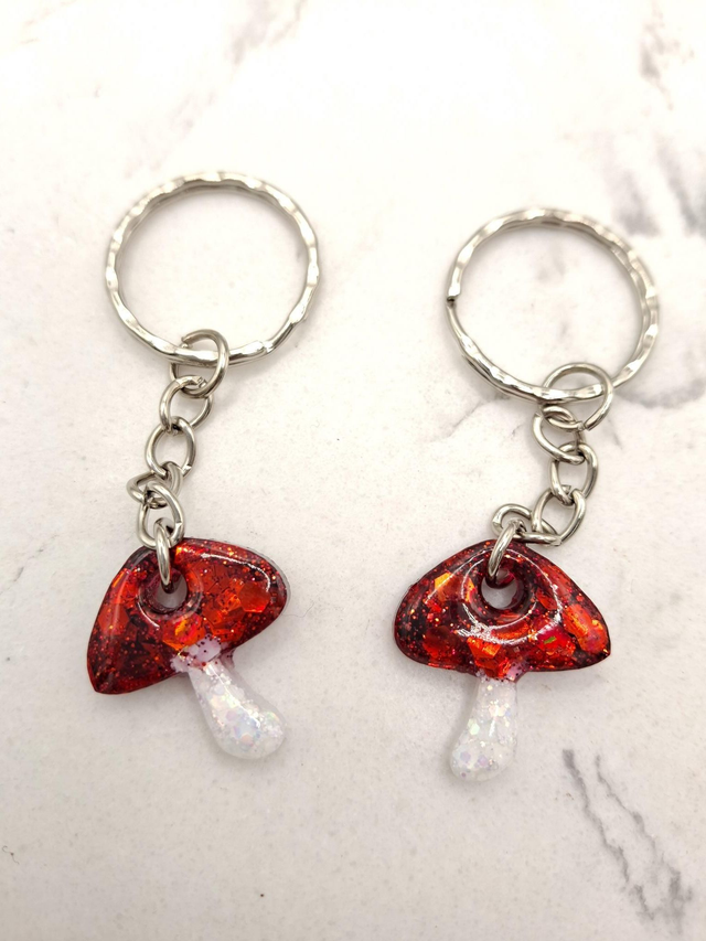Mushroom key ring