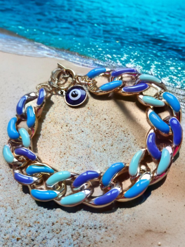 Bracelet Chain &#039;Matiasma Mixblue&#039;