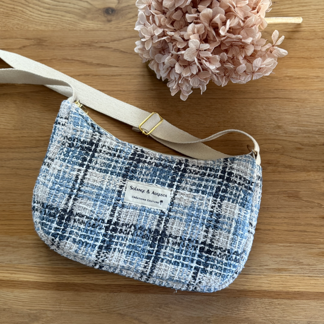 Sac baguette Glasgow bleu