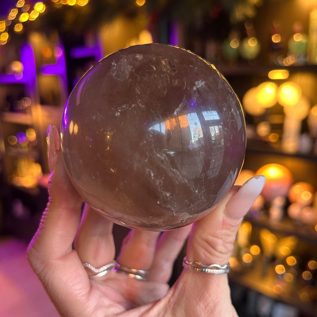 Smokey Quartz Sphere (Middle) R48C3