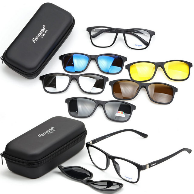 Armazón con 5 Clip-on Formosa 5FM01 54-16-140