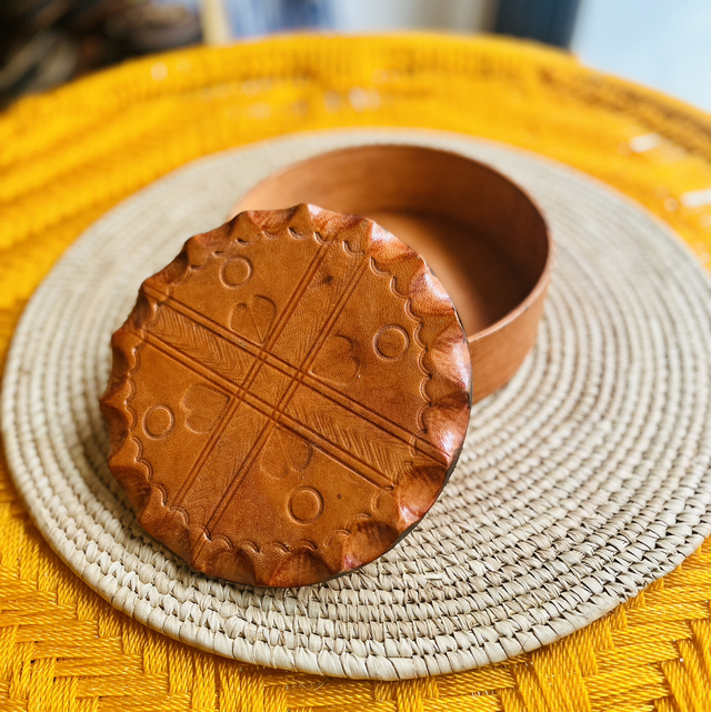 Boîte en cuir "Aissa" 