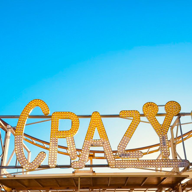Brighton Beach Collection Greetings Card - Crazy