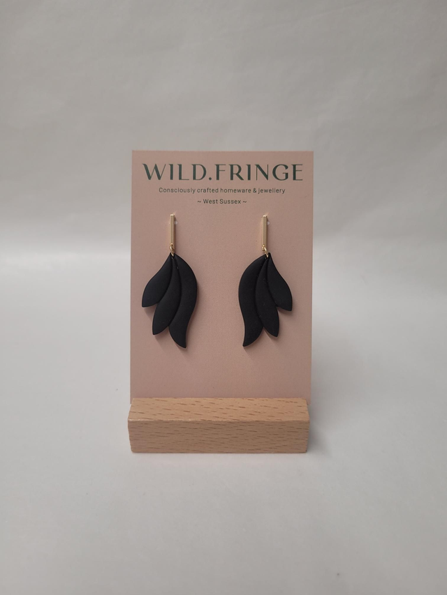 Ophelia - Black - Earrings - MP-019