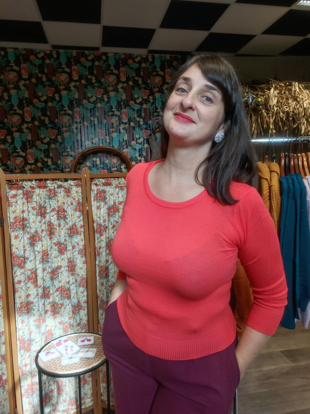 Haut Corail manches 3/4