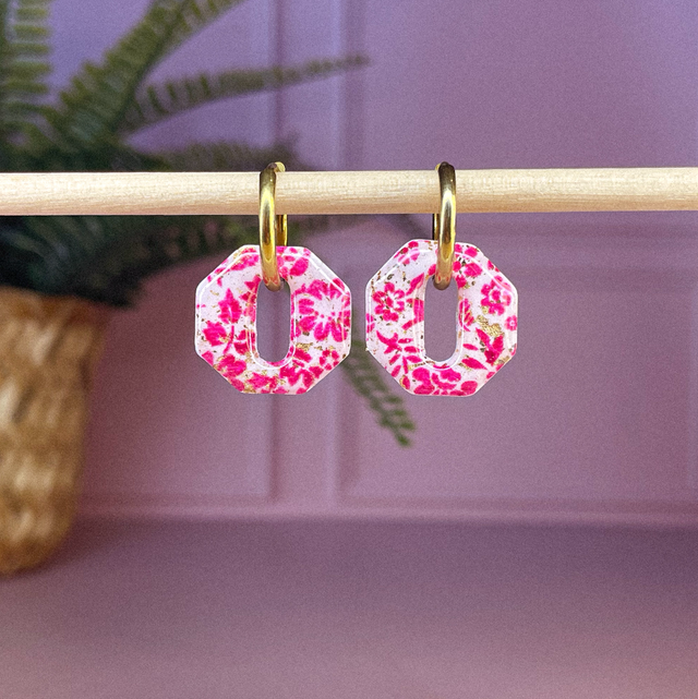 Octavia - fleurie rose fushia 