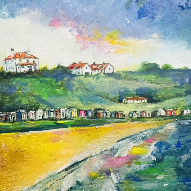 Original Painting- Seascape- Coldingham Bay