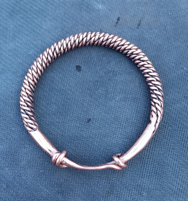Bracelet Cuivre tressé et forgé 