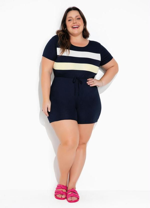 Macaquinho Com Recortes Plus Size | Marguerite