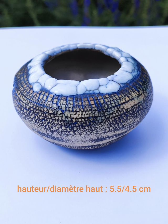 Pot craquelé "Glacé"