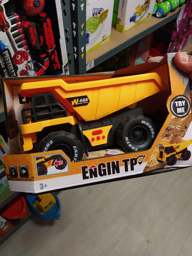 ENGIN TRAVAUX PUBLICS SONORE ET LUMINEUX