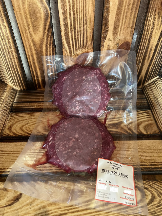 Pavé haché salé 1% d'Aubrac 320g