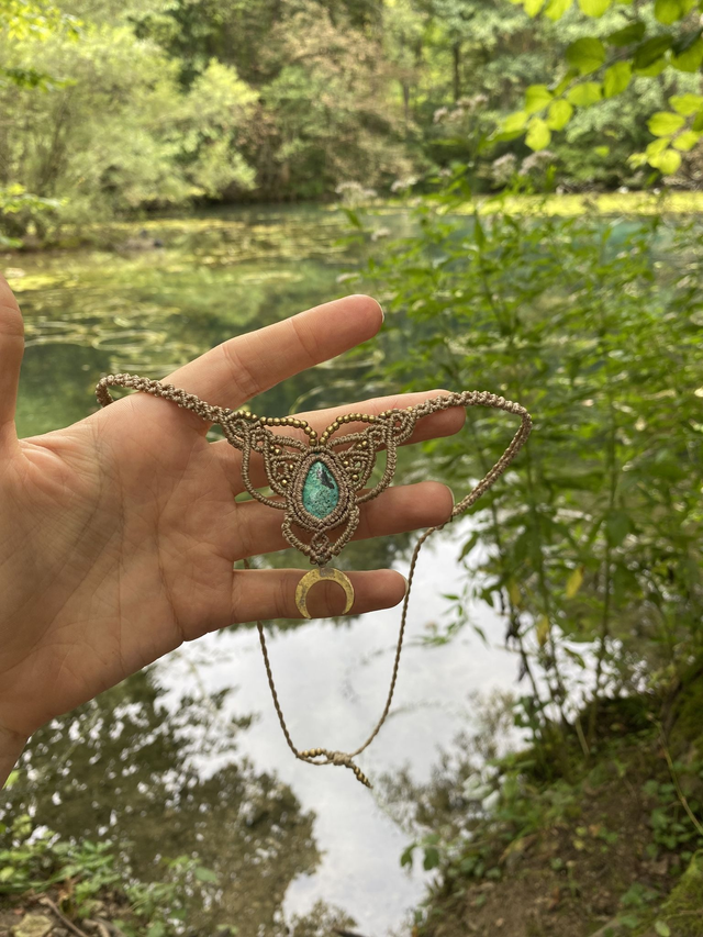 Goddess Choker mit natürlichem Chrysocolla