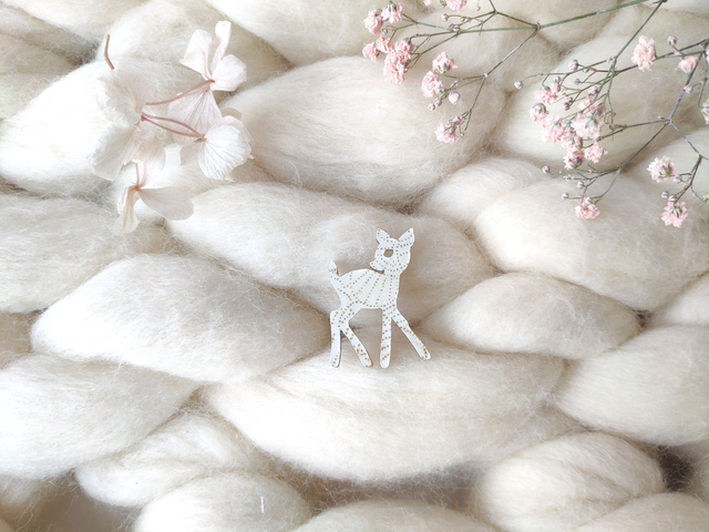 Broche Faon - Couleurs variées