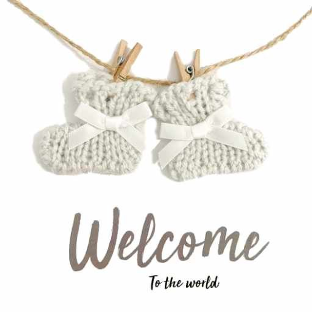 Baby Booties - Grey