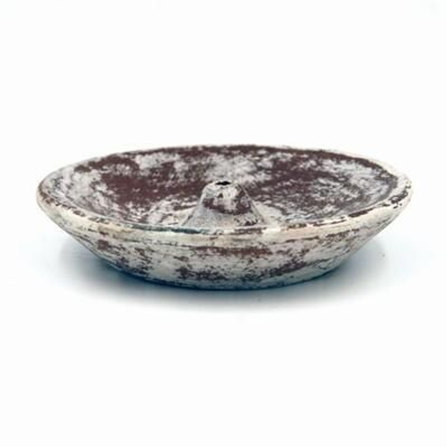 Bruciatore Tondo in Terracotta 'Wash' marrone