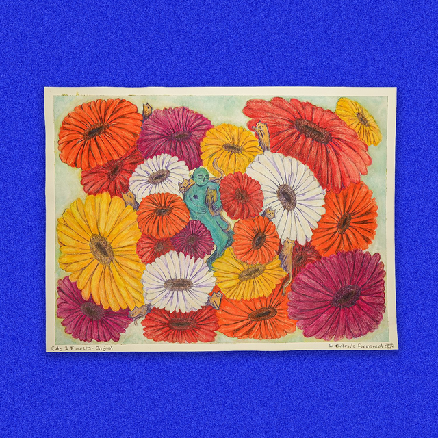 Original | Cats &amp; Flowers