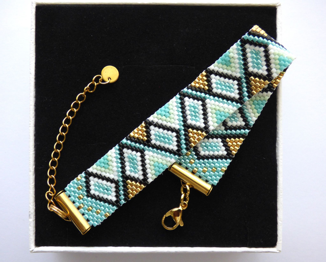 Bracelet Tribal Sunset - bleu