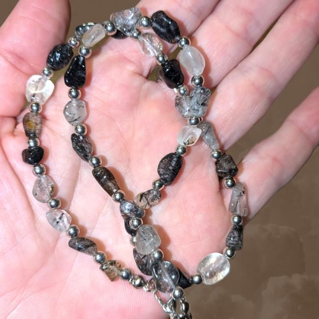 Collier "Quartz-Tourmaline" C-002