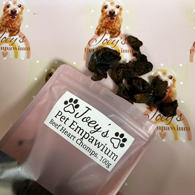 Beef Heart Chomps 100g