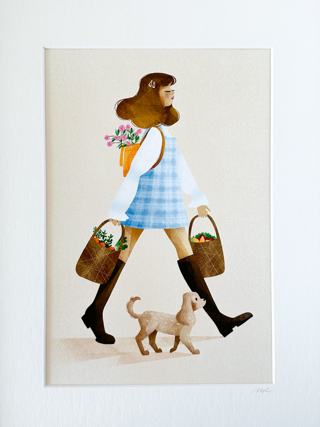 Affiche Aller Au Marché 