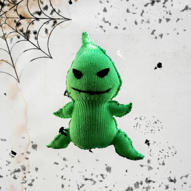 Green Halloween monster