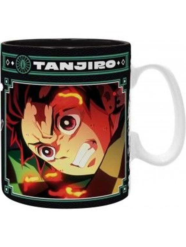 Demon Slayer: Tanjiro Black &amp; Green 460ml Ceramic Mug
