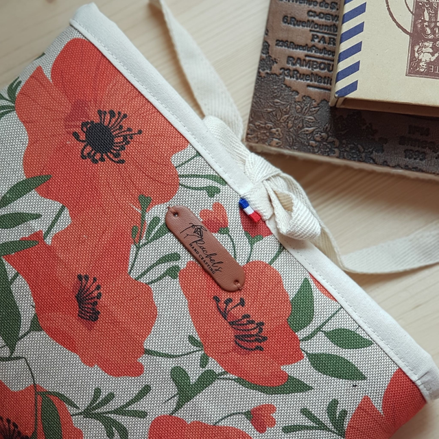 Pochette à livre - COQUELICOT