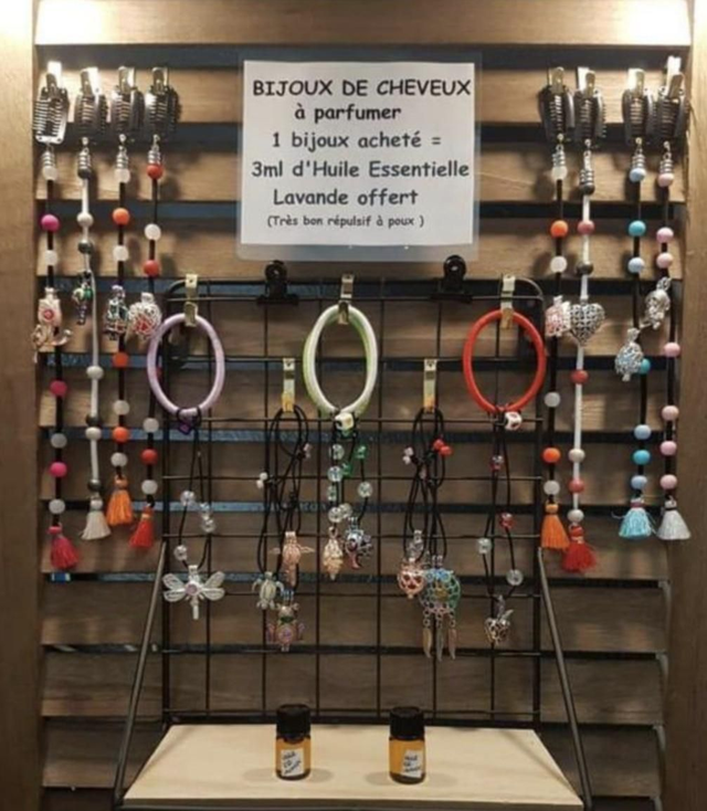 Bijoux de cheveux diffuseurs Huile essentielle 
