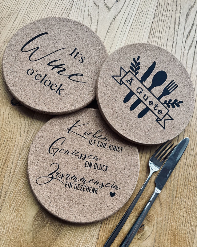 Topfuntersetzer aus Kork