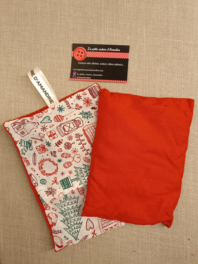 Bouillotte sèche motif noël 